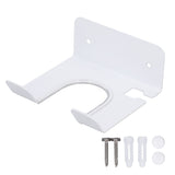 Wall Mounted Hair Dryer Holder Stainless Steel Hair Blow Dryer Rack for Home Washroom Bathroom White In Australia - Darrahopens