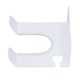 Wall Mounted Hair Dryer Holder Stainless Steel Hair Blow Dryer Rack for Home Washroom Bathroom White