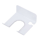 Wall Mounted Hair Dryer Holder Stainless Steel Hair Blow Dryer Rack for Home Washroom Bathroom White
