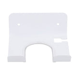 Wall Mounted Hair Dryer Holder Stainless Steel Hair Blow Dryer Rack for Home Washroom Bathroom White