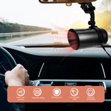 150W Portable 2 in 1 Auto Cooling Heating Fan Heater Car Defroster 12V Car Cigarette Lighter