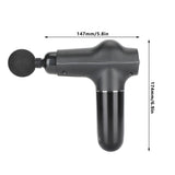 Mini Muscle Stimulator Body Relaxation Portable Muscle Massager Equipment with 3 Gears(Black Metallic PaintUV Varnishing )