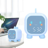LED Alarm Clock Mini Portable Voice Control Temperature Display USB Charging 60 Minutes Timer
