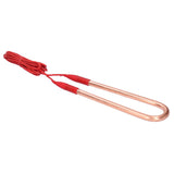 220V Brass Electric Heating Tube AntiExplosion UShape Heating Pipe Heater with 45.3in Cable(2KW 26.5 x 6.5 x 1cm/10.4 x 2.6 x 0.4in )