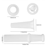 Universal Food Pusher Sausage Filler Nozzle Kubbe Attachment Kit for 5# Meat Grinder