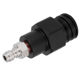 8mm Male Quick Plug to Male Thread TR21-4 CO2 Cylinder Tank Adapter Connector for Soda Club(Black )