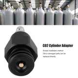 8mm Male Quick Plug to Male Thread TR21-4 CO2 Cylinder Tank Adapter Connector for Soda Club(Black )