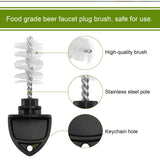 5Pcs Beer Tap Brush 5Pcs Draft Beer Faucet Cap Set Accessories for Home Bar Use