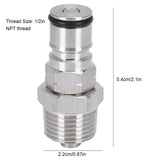 19/32‑18 Ball Lock Post with 1/2in NPT Male Thread Gas Ball Lock Keg Post Adapter for Corny Keg