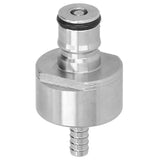Stainless Steel Carbonation Cap with 5/16in Barb Ball Lock Type Fit Soft PET Bottle Beer Making