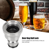 1/2in Liquid Ball Lock Stainless Steel Keg Coupler Adapter Beer Barrel Brewing Accessory