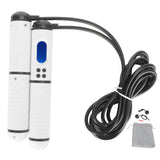 Skipping Rope Intelligent Electronic Counting Exercise Jumping Rope Fitness EquipmentWhite+Black In Australia - Darrahopens