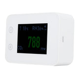 2.8in Air Quality Detector Infrared Induction Digital CO2 PM2.5 Tester USB Charging White In Australia - Darrahopens