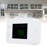 2.8in Air Quality Detector Infrared Induction Digital CO2 PM2.5 Tester USB Charging White