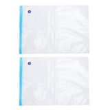2PCS 50x35CM Vacuum Zipper Bags Vacuum Food Sealer Storage Bags with 3CM Sealing Mouth In Australia - Darrahopens