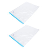 2PCS 50x35CM Vacuum Zipper Bags Vacuum Food Sealer Storage Bags with 3CM Sealing Mouth In Australia - Darrahopens