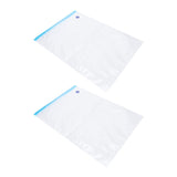 2PCS 50x35CM Vacuum Zipper Bags Vacuum Food Sealer Storage Bags with 3CM Sealing Mouth