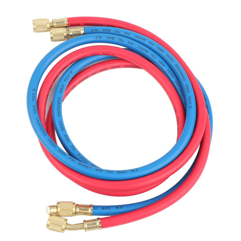 Air Conditioner Refrigerant Recharge Hose AirConditioning Refrigeration Adding Tool Accessory(Double English Standard Joint 2Pcs 1.5meters ) In Australia - Darrahopens