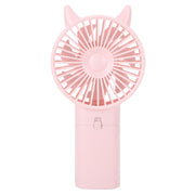 Mini Fan Portable Hand Held Cute Mute Electric Cooling Fan for Home Office Travel Pink In Australia - Darrahopens