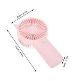 Mini Fan Portable Hand Held Cute Mute Electric Cooling Fan for Home Office Travel Pink