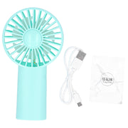 Mini Handheld Fan Desktop Portable USB Rechargeable Fan for Home Office with Aromatherapy Tablets