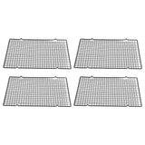 4PCS Barbecue Cooling Rack Stainless Steel Cooling Grid Tray Cake Cookies Baking Rack for Kitchen In Australia - Darrahopens