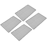 4PCS Barbecue Cooling Rack Stainless Steel Cooling Grid Tray Cake Cookies Baking Rack for Kitchen
