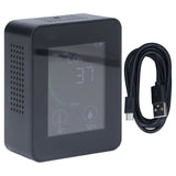 Bluetooth Carbon Dioxide Air Quality Monitor TVOC Tester 60 Day Data Storage Humidity Temperature Meter USB Power SupplyBlack In Australia - Darrahopens