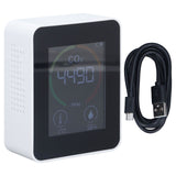 Bluetooth Carbon Dioxide Air Quality Monitor TVOC Tester 60 Day Data Storage Humidity Temperature Meter USB Power SupplyWhite In Australia - Darrahopens