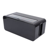 Power Socket Storage Box Safe Dustproof Socket Wire Organizer Plastic Box for Home MediumBlack