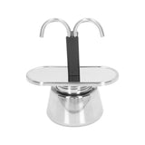 Moka Pot 100ml Dual Pipe Stainless Steel Durable Food Grade Anti Scald Nonslip Thickened Strainer Widely Used Mocha Pot