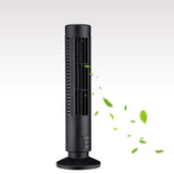 Mini USB Bladeless Tower Fan 2 Wind Speeds and Modes Standing Fan for Bedroom Living Room Home Office Black In Australia - Darrahopens
