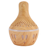 300ml Wood Grain Humidifier USB Powered Aroma Diffuser Humidifier with Ambient Night Light 2 Petal Hollow Shape In Australia - Darrahopens