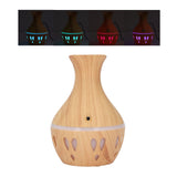 300ml Essential Oil Diffuser Wood Grain USB Powered 7 Colors LED Low Noise Mist Humidifier for Bedroom Office