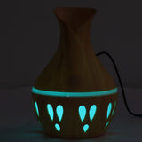 300ml Essential Oil Diffuser Wood Grain USB Powered 7 Colors LED Low Noise Mist Humidifier for Bedroom Office