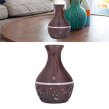 Aromatherapy Diffuser 300ml USB Powered Wood Grain Ultra Quiet LED Night Light Desk Humidifier for Home Office Hotel
