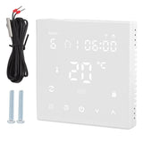 WiFi Thermostat Digital Touch Screen APP Voice Control Smart Thermostat with Auto Calibration for Floor Heating 90‑240V In Australia - Darrahopens