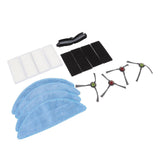 Sweeper Main Side Brush with Filter and Mopping Cloths Robot Vacuum Cleaner Replacement Set for Yeedi K600 K700 K680