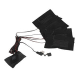 5 in 1 Electric Vest Cloth Heat Pad 3 Gears Temperature Adjustable USB Heating Pad Waterproof Composite Fiber Heater Pad