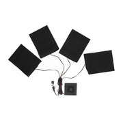 Heating Cloth Heater Waterproof 3 Gears Composite Fiber with Four Pieces USB Powered Clothes Heating Pad for Winter In Australia - Darrahopens