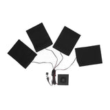 Heating Cloth Heater Waterproof 3 Gears Composite Fiber with Four Pieces USB Powered Clothes Heating Pad for Winter In Australia - Darrahopens
