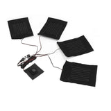 Heating Cloth Heater Waterproof 3 Gears Composite Fiber with Four Pieces USB Powered Clothes Heating Pad for Winter In Australia - Darrahopens