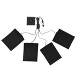 Heating Cloth Heater Waterproof 3 Gears Composite Fiber with Four Pieces USB Powered Clothes Heating Pad for Winter