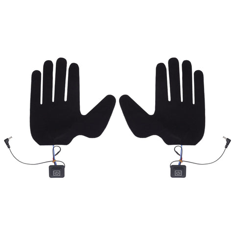 2Pcs Electric Heating Gloves Pads 5 Finger Glove Heating Sheet with 3 Adjuatable Gears for Skiing Cycling