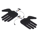 2Pcs Electric Heating Gloves Pads 5 Finger Glove Heating Sheet with 3 Adjuatable Gears for Skiing Cycling