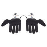 2Pcs Electric Heating Gloves Pads 5 Finger Glove Heating Sheet with 3 Adjuatable Gears for Skiing Cycling