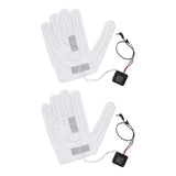 2 PCS Electric Heating Sheet 3 Gears Adjustable Heating Film Replacement DC Electric Heater Pads for Heating Gloves