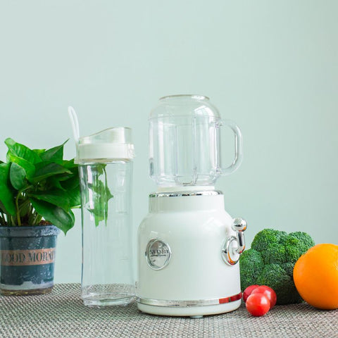 Mini Blender with Double Cup Retro Shake and Ice Crush Maker Countertop Juice Blender with Stainless Steel Blades CN Plug In Australia - Darrahopens