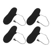 4 Pcs Electric Heated Insoles Foot Warmers USB Rechargeable High Temperature for Winter Outdoor Activities In Australia - Darrahopens