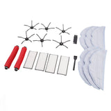 Sweeper Replacement Parts ABS High Efficiency Dust Bag Main Side Brush Filter Ragset for Roborock